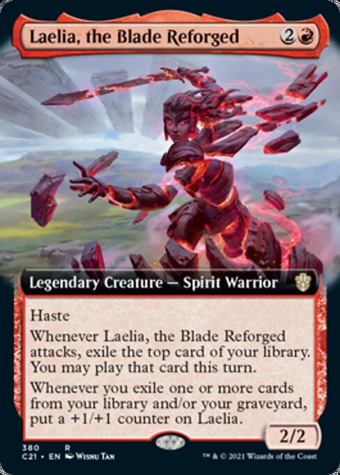 Laelia, the Blade Reforged (Extended Art) (Commander 2021 Strixhaven) Near Mint