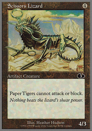 Scissors Lizard (Unglued) Near Mint