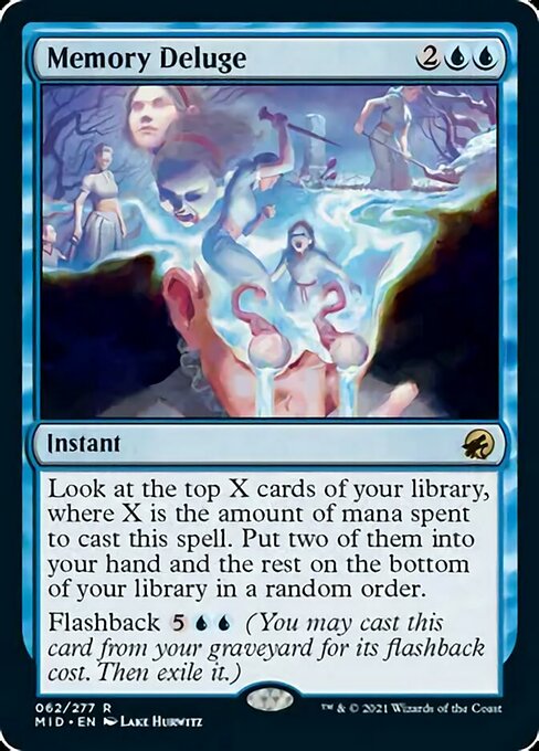 Memory Deluge (Innistrad: Midnight Hunt) Near Mint Foil