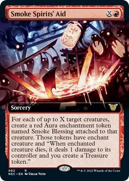 Smoke Spirits' Aid (Extended Art) (Commander: Kamigawa: Neon Dynasty) Light Play