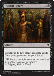 Dutiful Return (Khans of Tarkir) Medium Play