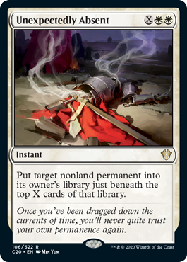 Unexpectedly Absent (Commander 2020 Ikoria) Light Play
