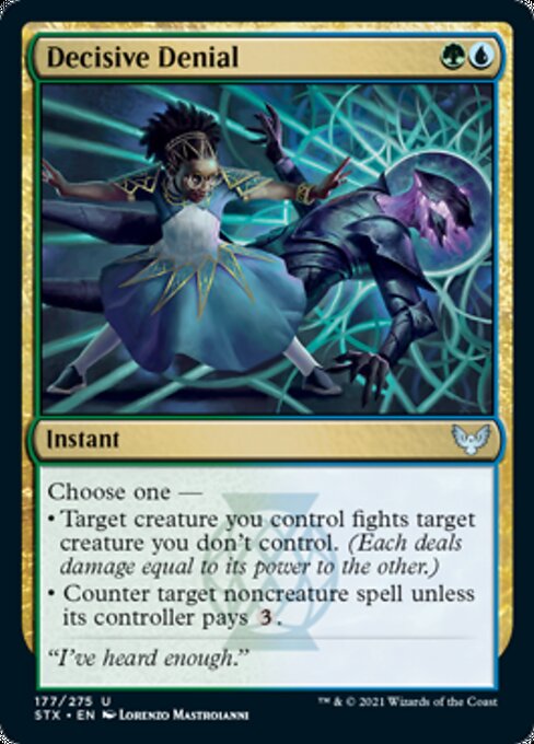 Decisive Denial (Strixhaven) Light Play Foil