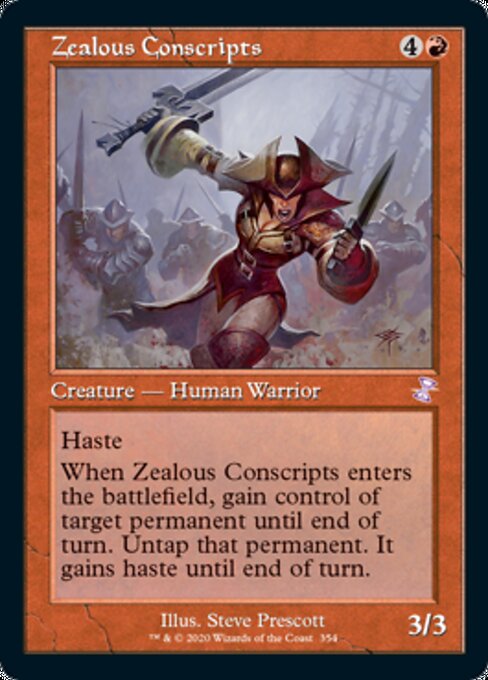 Zealous Conscripts (Time Spiral Remastered) Light Play Foil