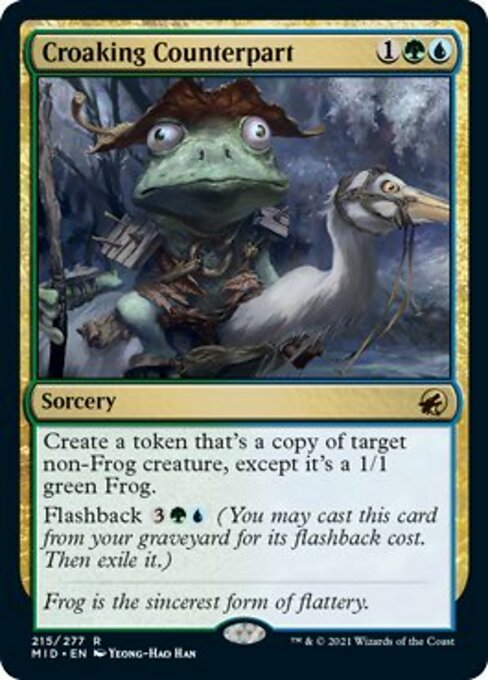 Croaking Counterpart (Innistrad: Midnight Hunt) Near Mint Foil