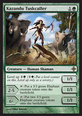 Kazandu Tuskcaller (Rise of the Eldrazi) Light Play