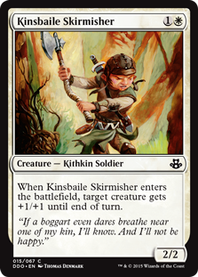 Kinsbaile Skirmisher (Duel Decks: Kiora vs Elspeth) Medium Play
