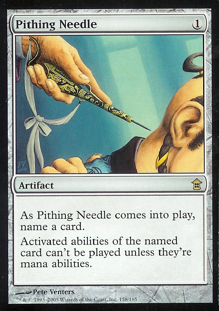 Pithing Needle (Saviors of Kamigawa) Near Mint Foil