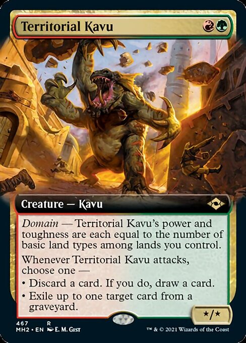 Territorial Kavu (Extended Art) (Modern Horizons 2) Near Mint