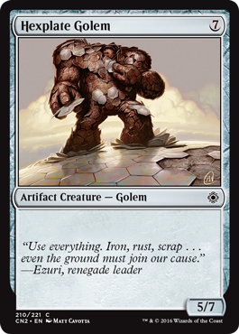 Hexplate Golem (Conspiracy: Take the Crown) Near Mint
