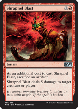 Shrapnel Blast (Magic 2015 Core Set) Light Play Foil