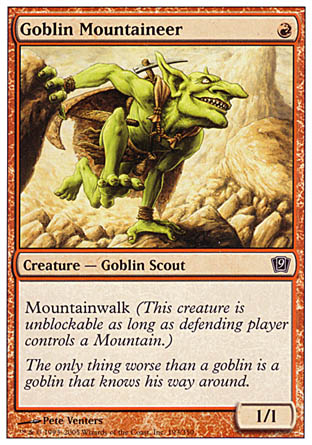 Goblin Mountaineer (9th Edition) Medium Play