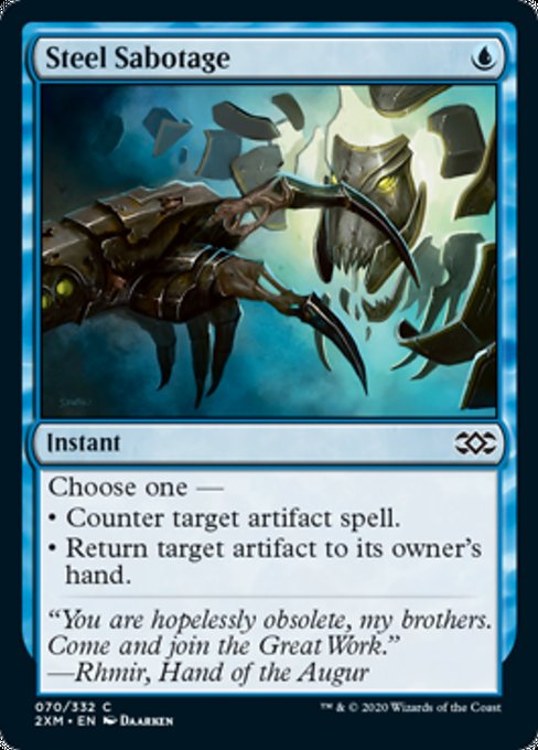 Steel Sabotage (Double Masters) Near Mint Foil