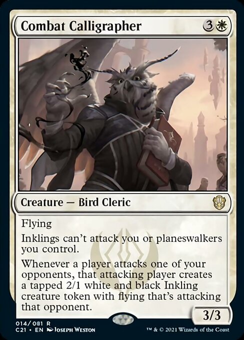 Combat Calligrapher (Commander 2021 Strixhaven) Light Play