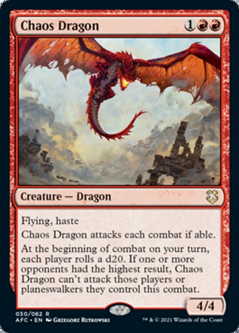 Chaos Dragon (Commander 2021 Forgotten Realms) Near Mint