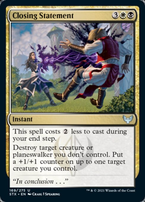 Closing Statement (Strixhaven) Near Mint Foil