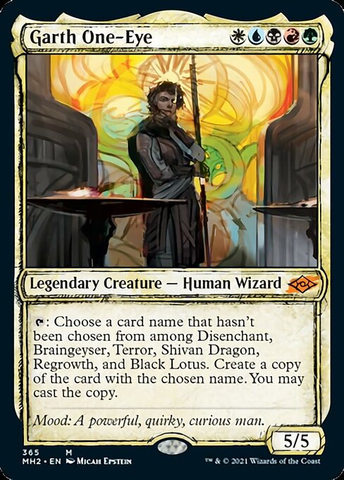 Garth One-Eye (Showcase) (Modern Horizons 2) Near Mint Foil