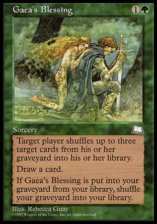 Gaea's Blessing (Weatherlight) Medium Play