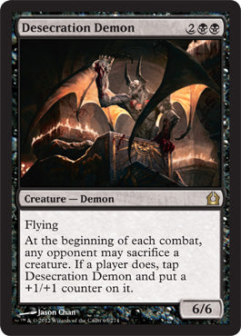 Desecration Demon (Return to Ravnica) Medium Play Foil