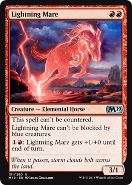 Lightning Mare (Magic 2019 Core Set) Near Mint