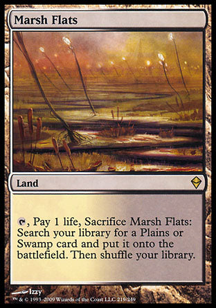 Marsh Flats (Zendikar) Damaged / Poor