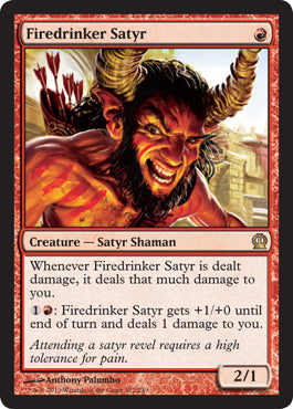 Firedrinker Satyr (Theros) Near Mint Foil