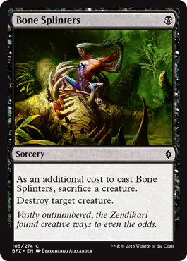 Bone Splinters (Battle for Zendikar) Near Mint