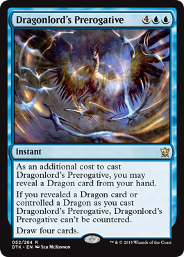 Dragonlord's Prerogative (Dragons of Tarkir) Medium Play