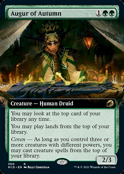 Augur of Autumn (Extended Art) (Innistrad: Midnight Hunt) Near Mint