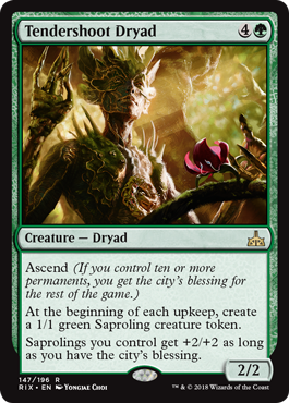 Tendershoot Dryad (Rivals of Ixalan) Near Mint