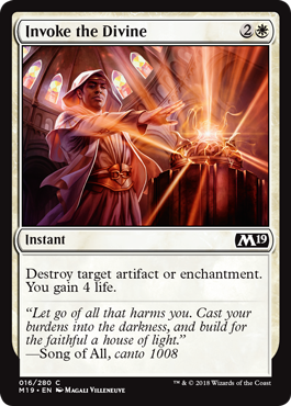 Invoke the Divine (Magic 2019 Core Set) Near Mint