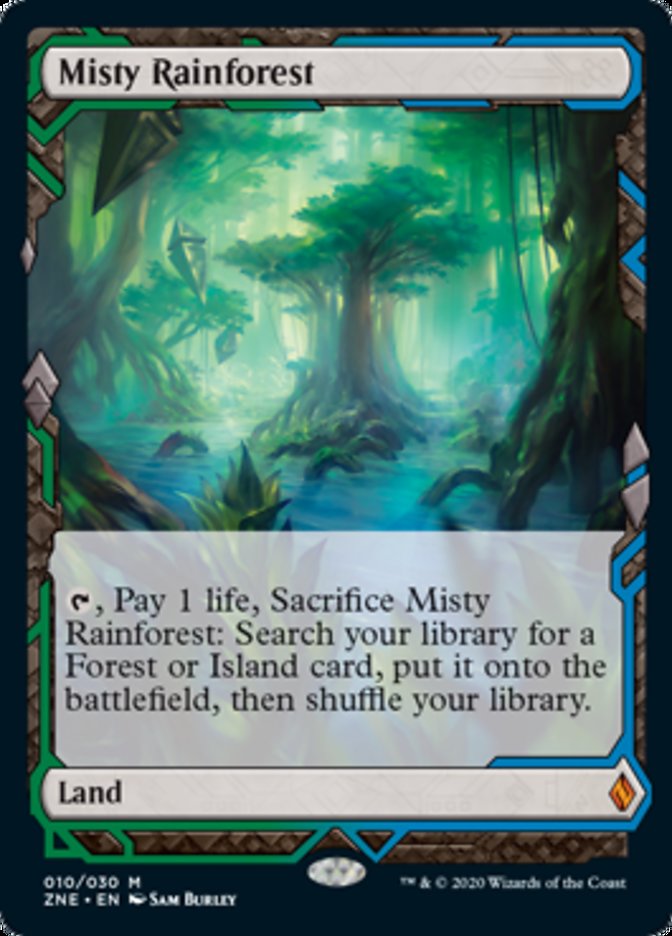 Misty Rainforest (Zendikar Rising Expeditions) Near Mint