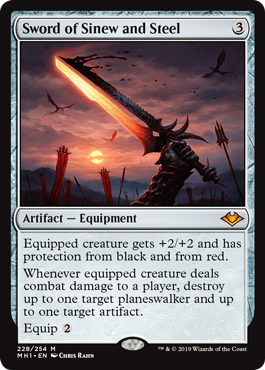 Sword of Sinew and Steel (Modern Horizons) Light Play