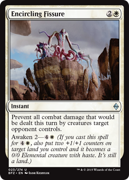 Encircling Fissure (Battle for Zendikar) Medium Play