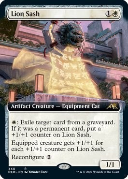Lion Sash (Extended Art) (Kamigawa: Neon Dynasty) Near Mint Foil