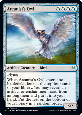 Arcanist's Owl (Throne of Eldraine) Near Mint Foil