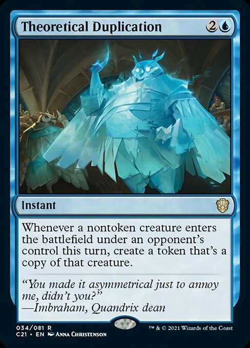 Theoretical Duplication (Commander 2021 Strixhaven) Near Mint