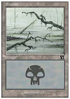 Swamp (340) (Classic 6th Edition) Light Play