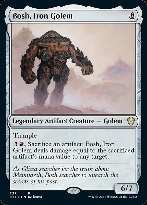 Bosh, Iron Golem (Commander 2021 Strixhaven) Light Play