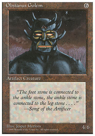 Obsianus Golem (4th Edition) Medium Play
