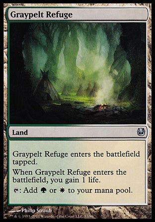 Graypelt Refuge (Duel Decks: Ajani vs Nicol Bolas) Medium Play
