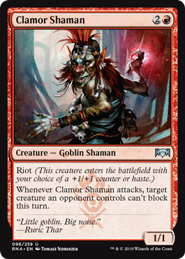 Clamor Shaman (Ravnica Allegiance) Near Mint