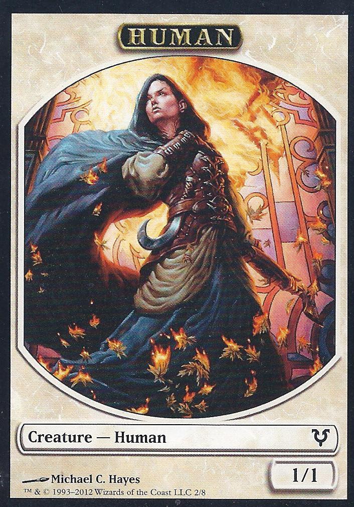 White Human (Token) (Avacyn Restored) Light Play