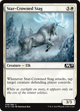 Star-Crowned Stag (Magic 2019 Core Set) Near Mint