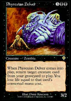 Phyrexian Delver (Invasion) Light Play