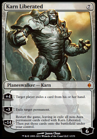 Karn Liberated (New Phyrexia) Medium Play Foil