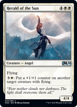 Herald of the Sun (Magic 2020 Core Set) Medium Play