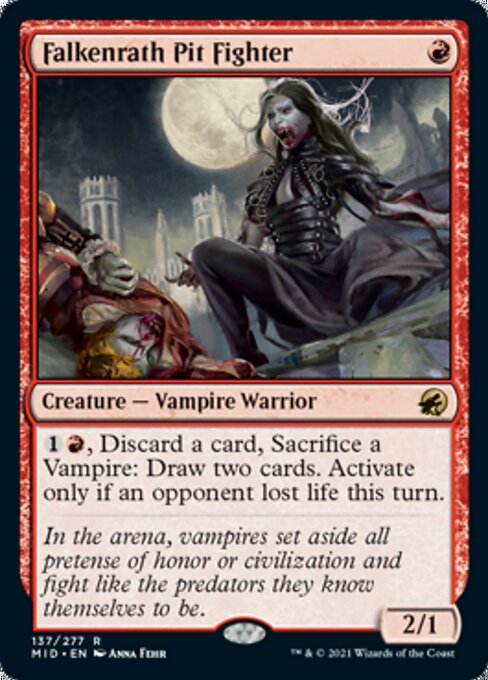 Falkenrath Pit Fighter (Innistrad: Midnight Hunt) Near Mint Foil