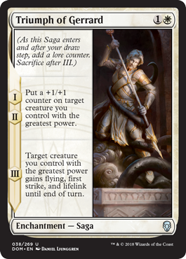 Triumph of Gerrard (Dominaria) Medium Play