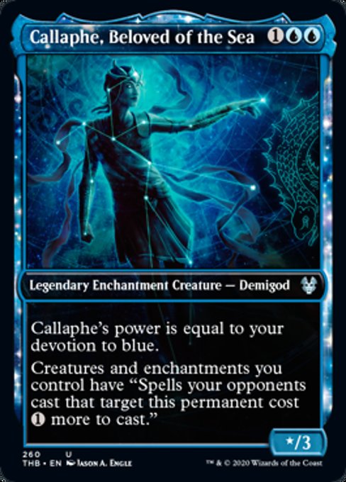 Showcase Callaphe, Beloved of The Sea (Theros Beyond Death) Near Mint